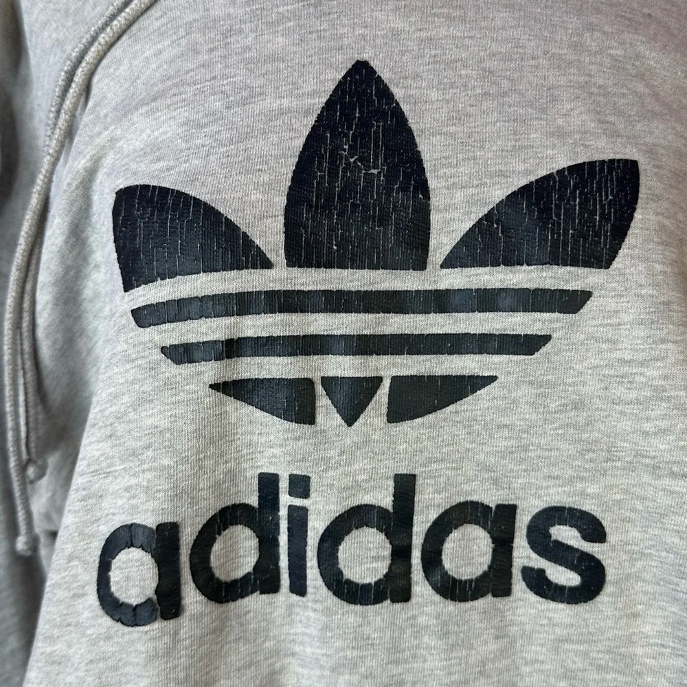 Adidas‎ Heather Gray Sweatshirt hoodie xl